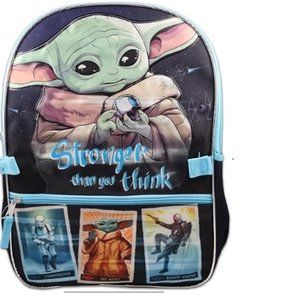 New Mandalorian Baby Yoda Backpack & Lunch Box Set
